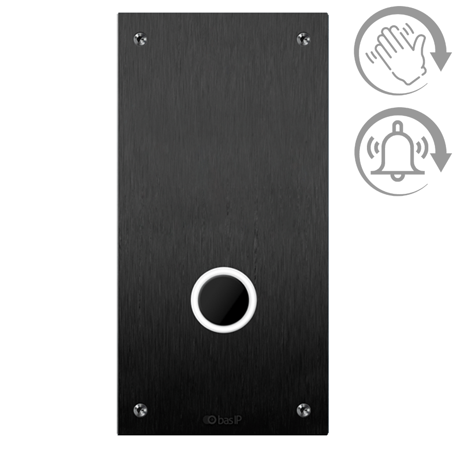 Безконтактний дверний дзвінок BAS-IP SH-46T Black