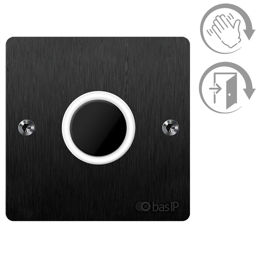 Безконтактна кнопка виходу BAS-IP SH-47T Black