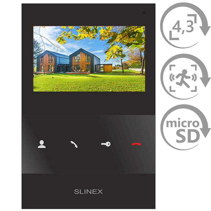 Відеодомофон SLINEX SQ-04 Black